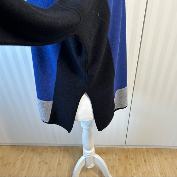 Fever gray blue black long sleeve light colour blocked sweater Size M - Picture 4 of 9